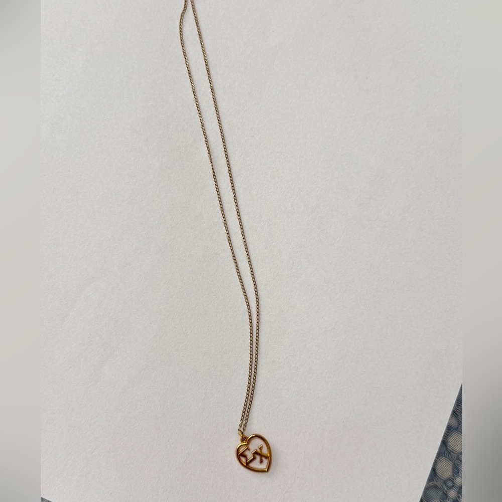 Sigma Chi Vintage (1980s) ΣΧ Fraternity necklace faux gold.